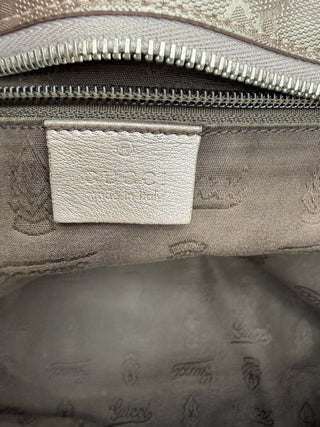 Gucci GG Imprime Tote Bag – Metallic Taupe