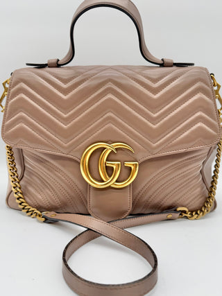Gucci Marmont Top Handle Dusty Pink 2way
