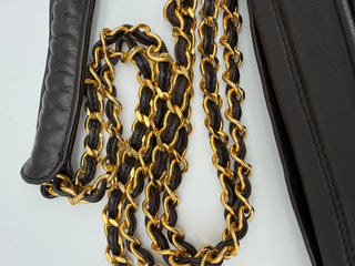 Chanel Vintage Quilted Lambskin Tassel Camera Bag – Black Leather with 24K Gold-Plated Hardware
