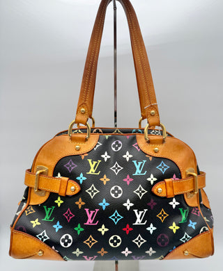 Louis Vuitton x Takashi Murakami Claudia Shoulder Bag – Black Multicolore Monogram