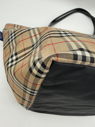BURBERRY Blue Label Nova Check Nylon Large Tote