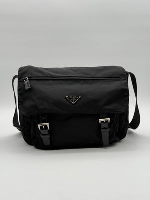 Prada Tessuto Black Shoulder/Crossbody Bag