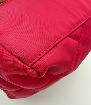 Prada Tessuto Impuntu Quilted Chain Tote – Fuchsia Pink Nylon