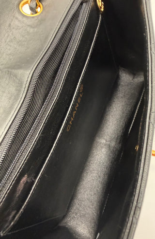 CHANEL VINTAGE DIANA SINGLE FLAP GHW