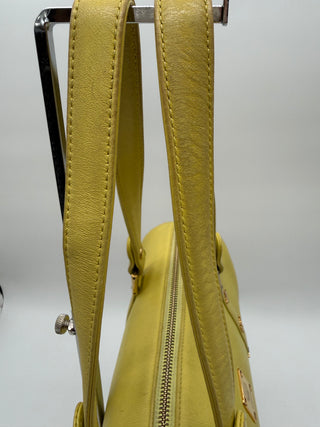 MCM Papillon Barrel Shoulder Bag – Yellow Leather