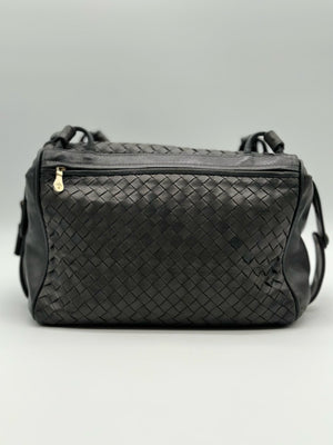 Bottega Veneta Intrecciato Black Shoulder Bag