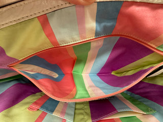 COACH Hamptons Straw Applique Tote