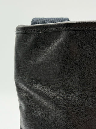 YSL STUDDED LEATHER MESSENGER BAG