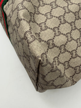 Gucci GG Plus Monogram Large Ziptop Travel Tote