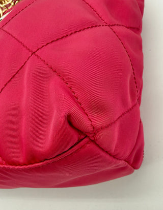 Prada Tessuto Impuntu Quilted Chain Tote – Fuchsia Pink Nylon