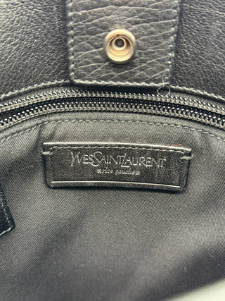 YSL STUDDED LEATHER MESSENGER BAG