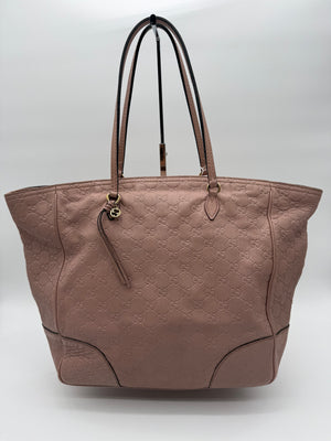 Gucci Microguccissima Bree Blush Pink Large Tote
