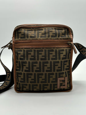 Fendi Zuca Messenger Bag Crossbody