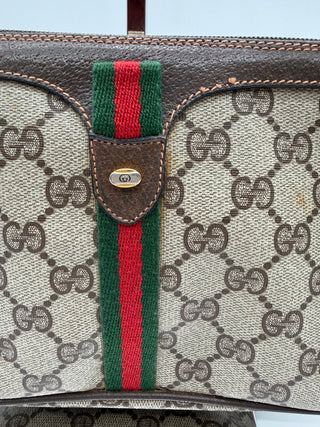 Gucci Vintage GG Supreme Web Sherry Line Shoulder Bag