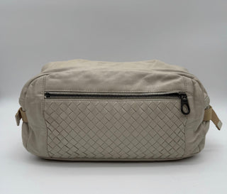 Bottega Veneta Intrecciato Leather Body Bag Ivory