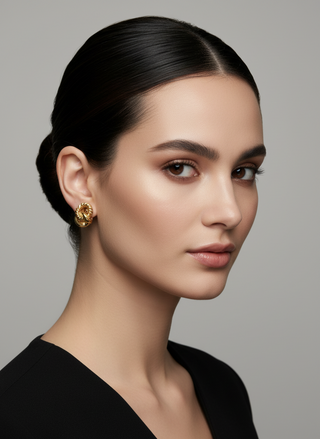 DIOR Rope Knot Vintage Earrings