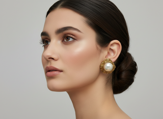 Chanel Vintage Pearl Earrings