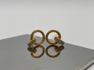Dior Door Knocker Vintage Earrings