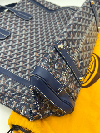 GOYARD Goyardine Voltaire 2-way Crossbody Large Blue