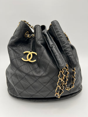 CHANEL Bucket Bag with CC Charm