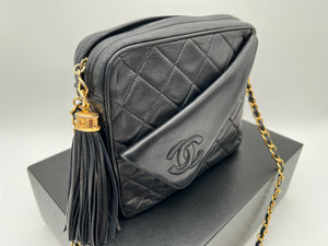 CHANEL Vintage 24K GHW Diamond Camera Bag
