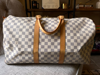 LOUIS VUITTON Keepall 55 Damier Azur