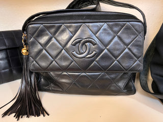 CHANEL Vintage Front Flap Camera Bag Lambskin